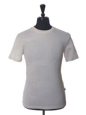 Hugo Boss Beige Mercerized Cotton T-Shirt M 35422